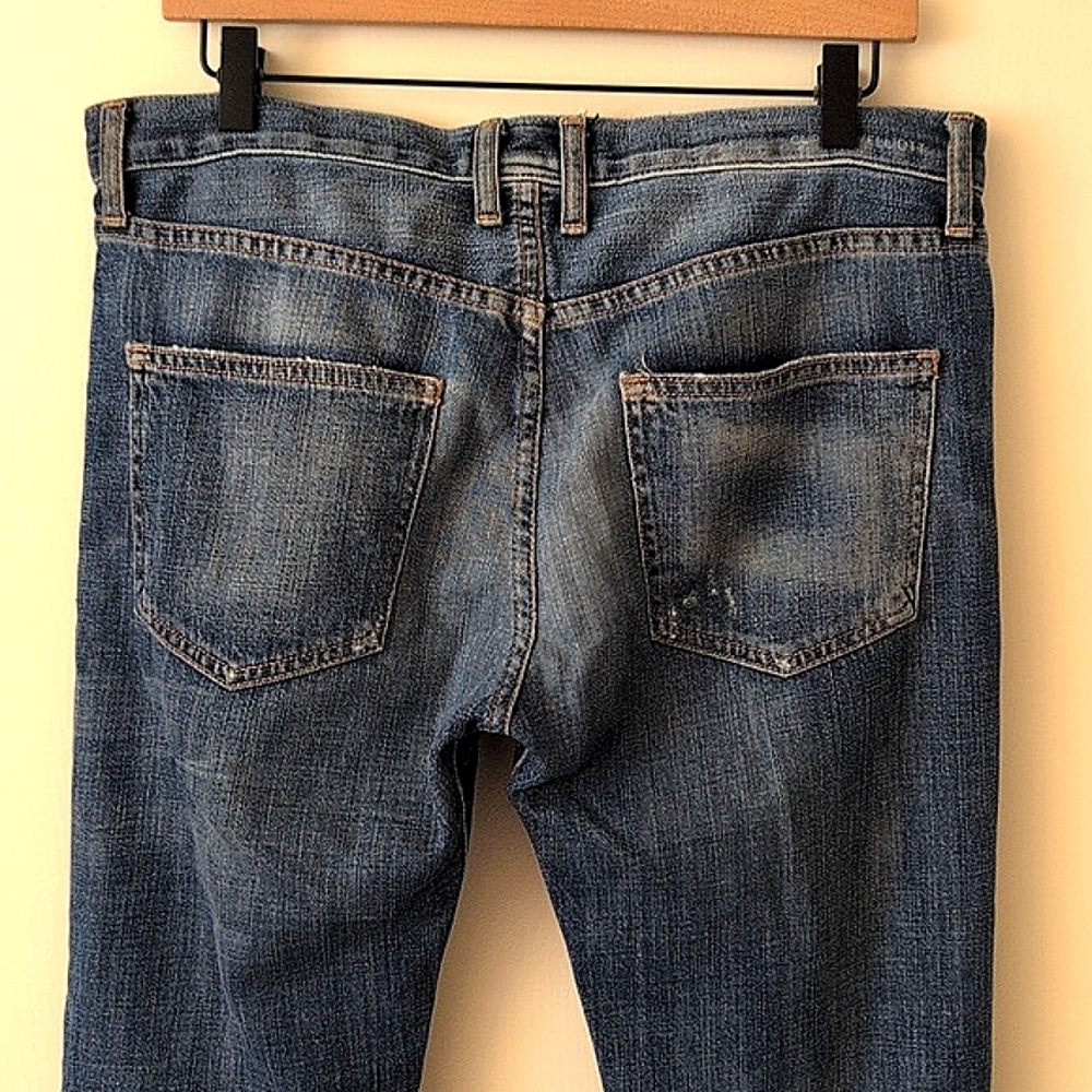 Current/Elliott Womens 27 The Boyfriend Distressed Denim Jeans Casual City - Picture 6 of 8